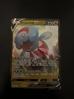 Pokemon Dracovish 114/172 Ultra Rare Brilliant Stars NM-Mint - Image 1