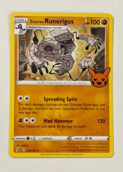 Galarian Runerigus 102/192 Pokemon Trick or Trade Booster Bundle Rare NM Pok... - Image 1