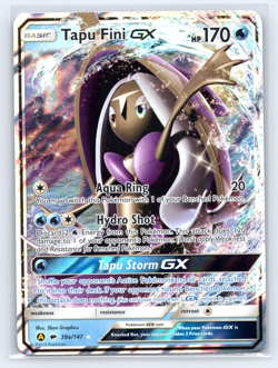 Tapu Fini GX - 39a/147 - Pokemon Sun & Moon Promo Alternate Art Rare Card VLP - Image 1