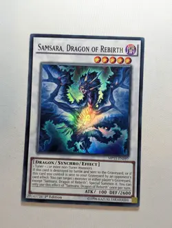 Yugioh - Samsara, Dragon Of Rebirth (MP15-EN097) - Super Rare - LP - 1st Edition - Image 1