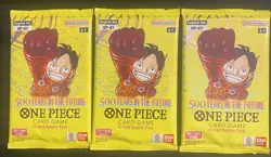 One Piece English TCG (Lot of 3 Booster packs) “500 Years In The Future” OP-07 - Image 1