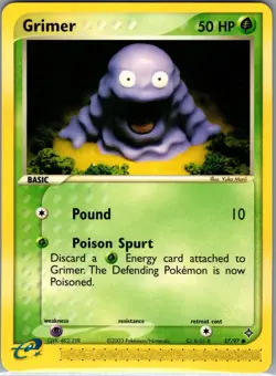 Grimer 57/97 Non Holo Dragon - Pokemon Card - NM - Image 1