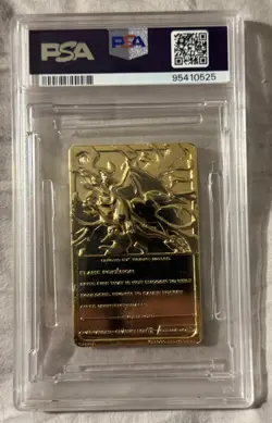1999 Burger King Pokemon Charizard Gold Card PSA 7 (95410525) - Image 2