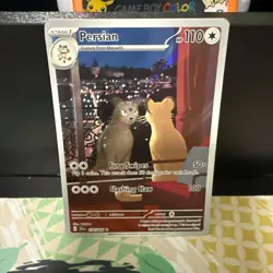 Pokemon TCG Persian 078/064 Scarlet Violet Shrouded Fable Illustration Rare NM - Image 1