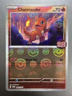 [NM] Charmander 060/SV-P Poke Ball Holo | Pokemon Promo Choki Choki Indonesian - Image 1