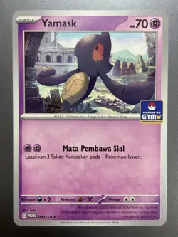 [NM] Yamask 083/SV-P | Pokemon Promo Gym Asia Exclusive Stamped Indonesian - Image 1