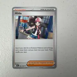 Pokemon TCG Supporter Hilda 084/086 SV White NM ENGLISH - Image 1