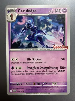 [NM] Ceruledge 150/SV-P | Pokemon Promo Good Day Coffee Stamped Indonesian - Image 1
