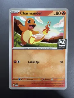 [NM] Charmander 089/M-P | Limited Pokemon Promo Gyukaku Stamped Indonesian - Image 1