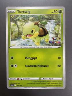 [NM] Turtwig 305/S-P | Limited Pokemon Toys Kingdom Promo Stamped Indonesia - Image 1