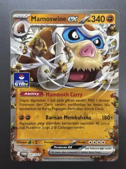 [NM] Mamoswine ex 241/SV-P | Pokemon Gym Asia Exclusive Promo Stamped Indonesia - Image 1