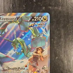 Pokemon Rayquaza V 194/203 Evolving Skies Ultra Rare Full Art Holo English - Image 4