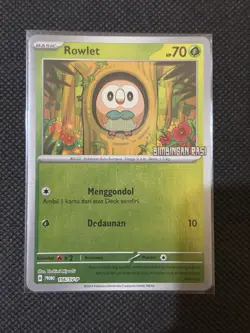 [NM] Rowlet 156/SV-P Reverse Holo | Pokemon Promo Scarlet & Violet Indonesian - Image 2