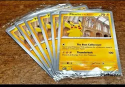6 x Pokemon Pikachu at the Museum Black Star Promo sealed Natural History Museum - Image 1