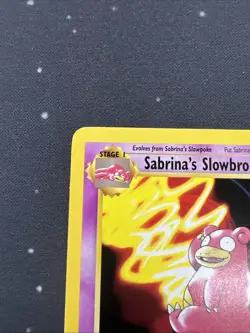 Sabrina's Slowbro 60/132 Pokemon TCG Gym Heroes 1st Edition NM Vintage 2000 1 - Image 2