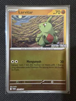 [NM] Larvitar 233/SV-P Reverse Holo | Pokemon Promo Scarlet & Violet Indonesian - Image 2