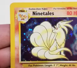 Pokemon TCG NINETALES 13/130 ☆ HOLO RARE BASE SET 2 LP - Image 4