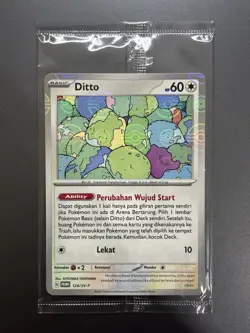 [Sealed] Ditto 124/SV-P Winner Prize Poke Ball Limited Pokemon Promo Indonesia - Image 1