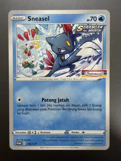 [NM] Sneasel 116/S-P | Limited Pokemon Promo Indomaret Stamped Indonesia - Image 1