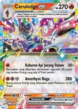 Ceruledge ex 186/SV-P & Charcadet 185/SV-P | Pokemon Promo Sealed Indonesia - Image 5