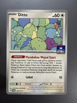 [NM] Ditto 166/SV-P Battle Prize | Pokemon Promo Gym Asia Exclusive Indonesia - Image 1