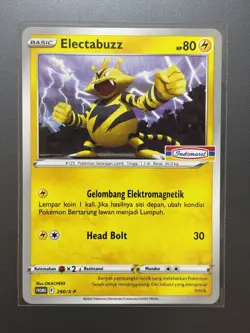 [NM] Electabuzz 290/S-P | Limited Pokemon Promo Indomaret Stamped Indonesian - Image 1