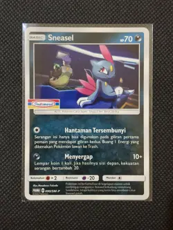 [NM] Sneasel 090/SM-P| Pokemon Promo Indomaret Stamped Indonesian - Image 1