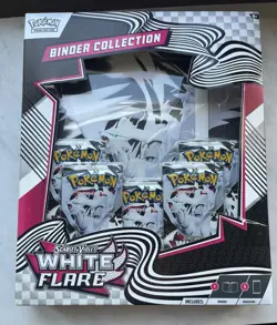 Pokemon TCG Scarlet & Violet White Flare Binder Collection - Sealed - Image 1