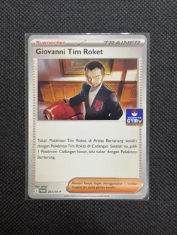 [NM] Team Rocket’s Giovanni 263/SV-P | Pokemon Gym Asia Exclusive Promo Stamped - Image 1