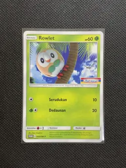 [NM] Rowlet 003/SM-P | Limited Pokemon Promo Indomaret Stamped Indonesian - Image 1