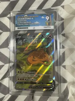 Pokemon TCG Charizard V SWSH260 Black Star Promo Holo ACE 9 Mint - Image 1