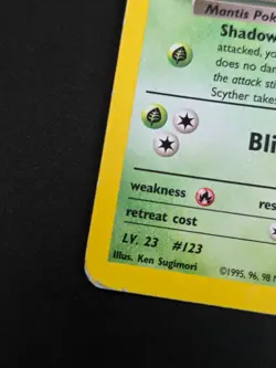 Pokemon Rocket's Scyther Holo Rare Gym Heroes 013/132 HP Damaged ( See Photos) - Image 3