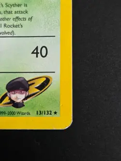 Pokemon Rocket's Scyther Holo Rare Gym Heroes 013/132 HP Damaged ( See Photos) - Image 4