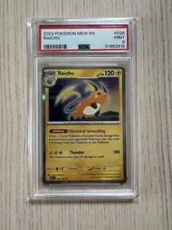 Raichu - 026/165 - Holo Rare - PSA 9 MINT - 2023 Pokemon MEW EN 151 - 26/165 - 1 - Image 1