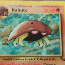 Pokemon Kabuto Fossil 1st Edition 50/62 Stage 1 HP30 Common Regular 1999 English - Image 3