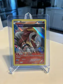 Pokemon TCG Entei 15/98 Ancient Origins Full Art Holo Rare MP - Image 1