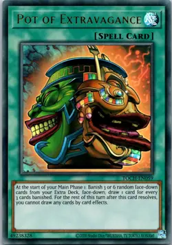Yugioh Pot of Extravagance TOCH-EN059 Ultra Rare NM - Image 1