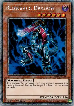 Yugioh Blowback Dragon RA03-EN138 1st Edition Platinum Secret Rare NM - Image 1