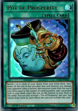 Yugioh Pot of Prosperity (UR) RA01-EN066 1st Edition Ultra Rare NM - Image 1