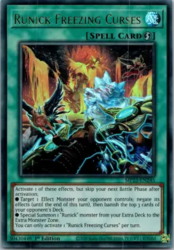 Yugioh Runick Freezing Curses MP23-EN245 1st Edition Ultra Rare NM - Image 1