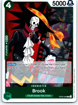 Brook OP02-040 Rare Paramount War One Piece Foil NM - Image 1