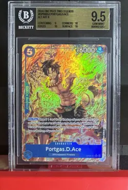 2024 One Piece - Portgas.D.Ace (Alt Art R) OP08-052 Two Legends Foil BGS - Image 1
