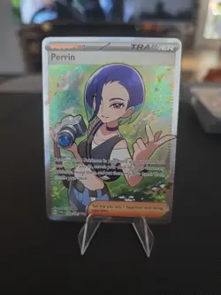 Pokemon TCG Trainer Perrin Holo Illustration Rare Twilight Masquerade 209/167 - Image 1