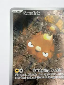 Pokemon Card TCG - Stunfisk 202/191 Illustration Rare Surging Sparks Near Mint - Image 3