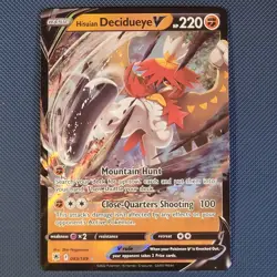 Hisuian Decidueye V 83/189 - Astral Radiance - Rare Holo V Pokemon Card - NM - Image 1
