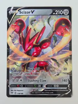 Pokemon Scizor V 118/189 - Swsh03: Darkness Ablaze Holo - Image 1