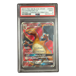 2017 POKEMON BLACK STAR PROMO CHARIZARD GX #SM60 PREM. COLL. PSA 9 MINT - Image 1