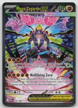Pokemon TCG Mega Zygarde Ex SIR 120/088 NM - Image 1