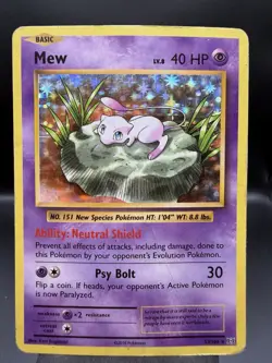 Mew 53/108 Pokemon XY Evolutions Holo Rare DMG - Image 1