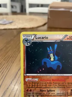 Pokemon TCG Lucario 80/113 Legendary Treasures Reverse Holo Rare 100 HP 2013 - Image 2